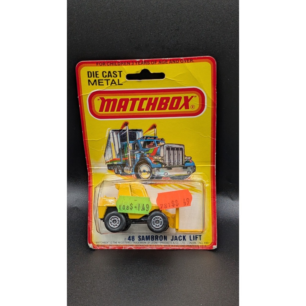 1976 Matchbox #48 Sambron Jack Lift Superfast Factory Vintage Diecast